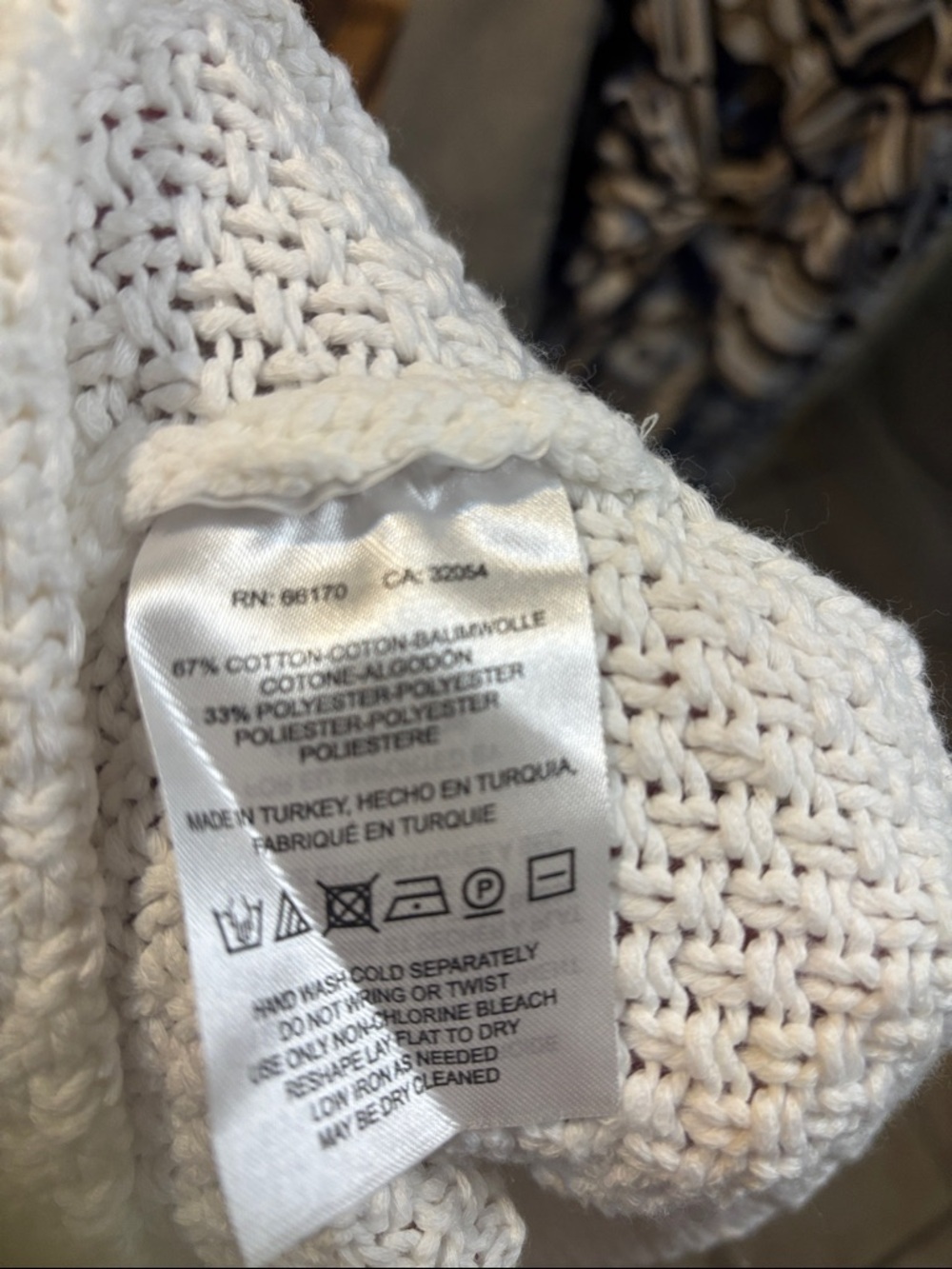 Maeve Ivory Off-Shoulder Knit Sweater with Gingham Tie Straps 232 - Picture 10 of 12